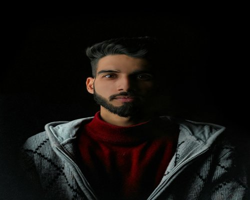 Portrait of Mustafa confident